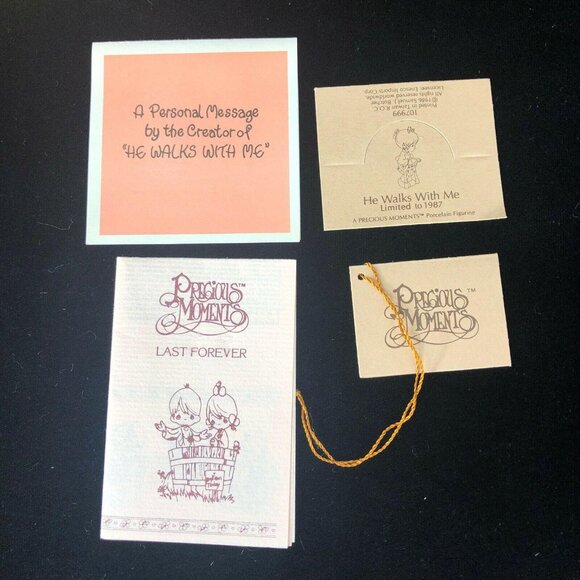 Precious Moment Figurine Easter Seals He Walks With Me Girl On Crutches 107999 - Picture 7 of 9